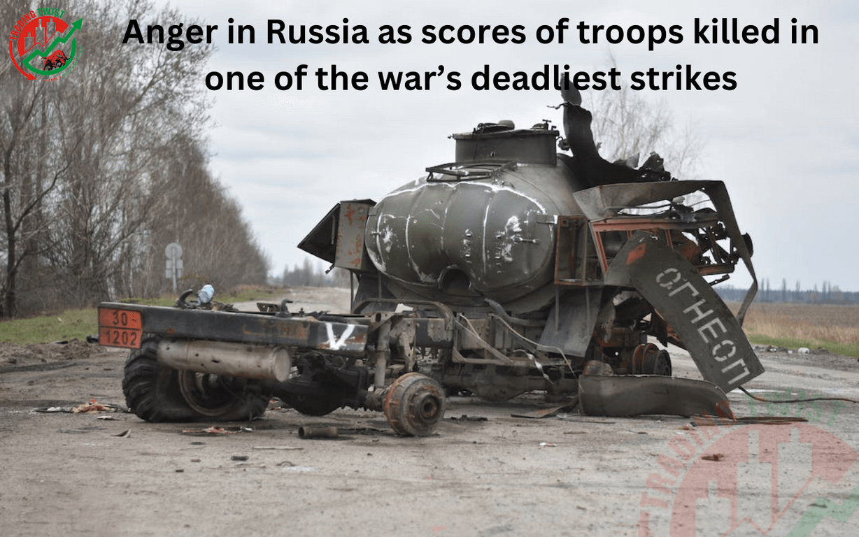 Anger in Russia as scores of troops killed in one of the war’s deadliest strikes