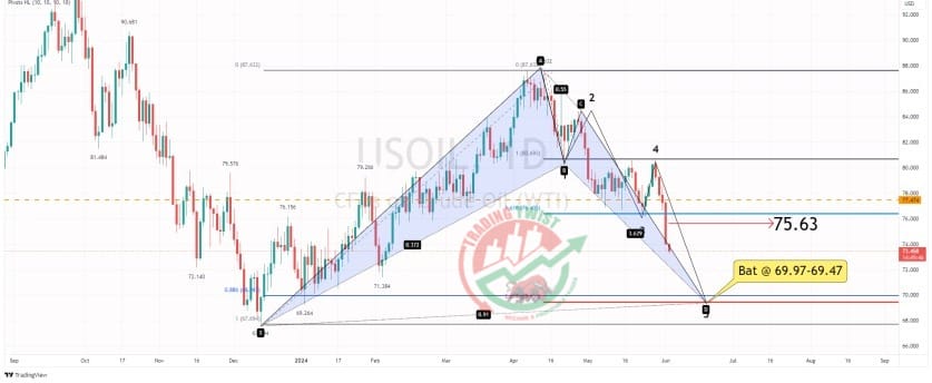 CRUDE Oil Chart Technical Outlook